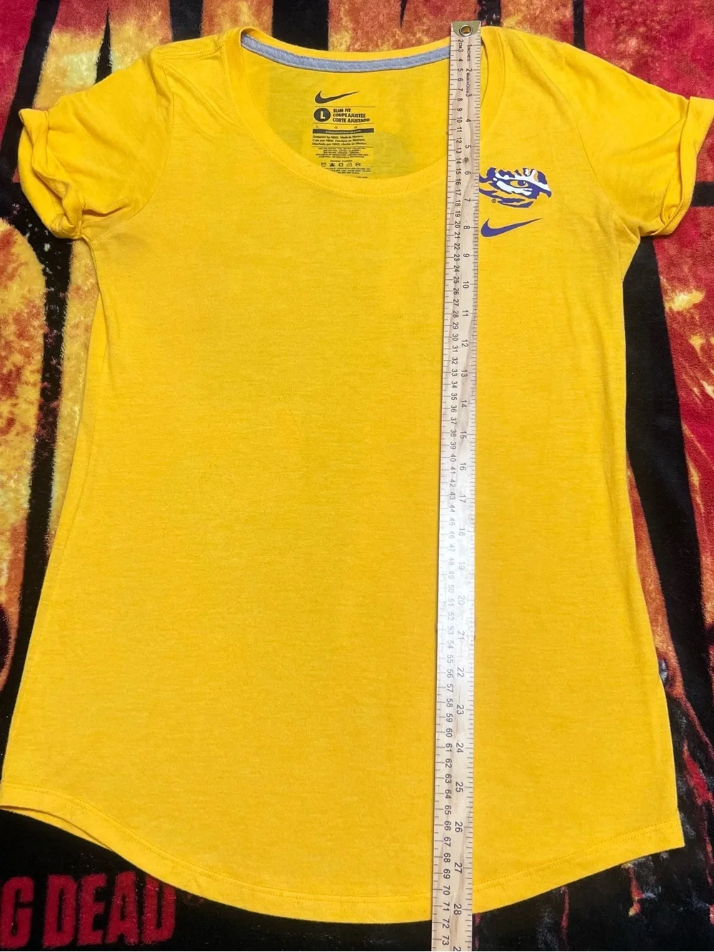 Nike LSU Tigers yellow & blue slim fit t-shirt